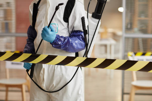 Professional Biohazard Cleanup technician working in Platteville, WI